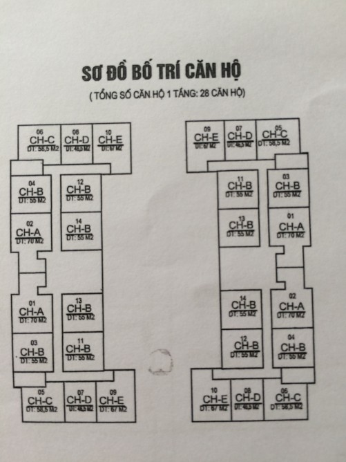 Sơ đồ bố trí căn hộ Sơ đồ bố trí căn hộ