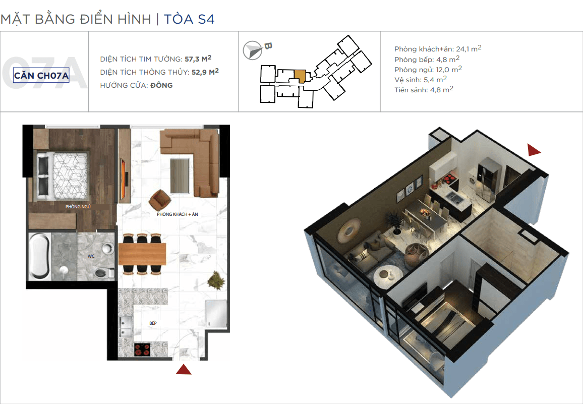 Thiết kế căn hộ 07A