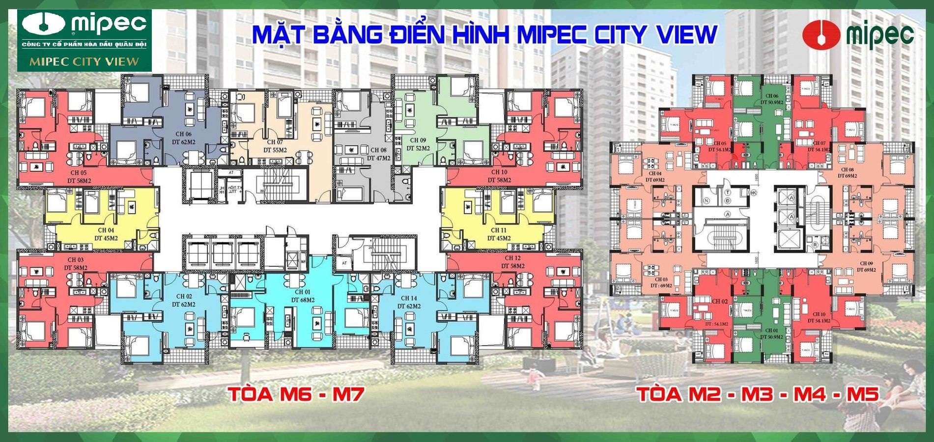 Mặt bằng thiết kế Mipec View city