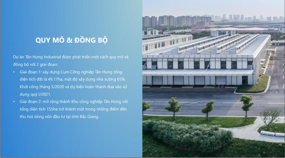 Quy mô dự án KCN Tân Hưng