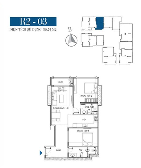 Thiết kế căn hộ R2 - 03