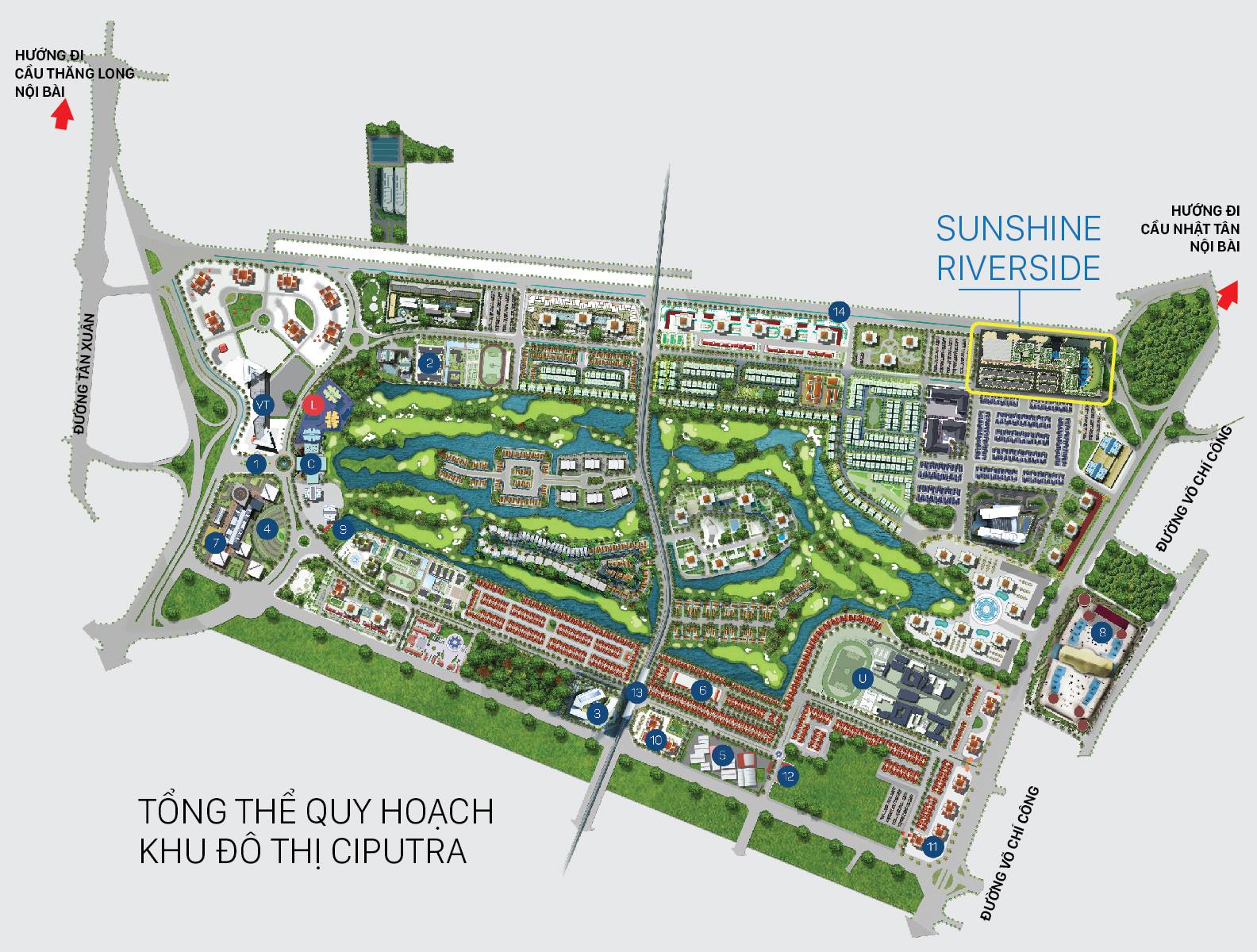 Tổng thể quy hoạch Khu đô thị Ciputra