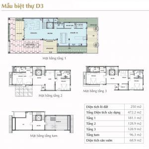 Mẫu thiết kế D3 Sol Lake Villa Biệt thự Đô Nghĩa – Nam Cường