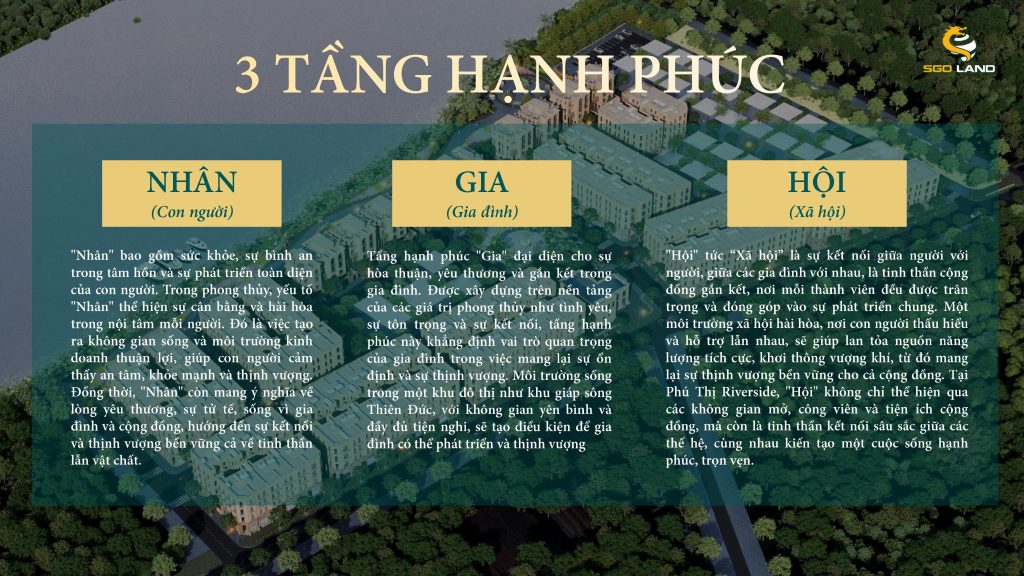 03 tầng Hạnh Phúc hướng tới tại dự án Tháp Vàng Phú Thị 