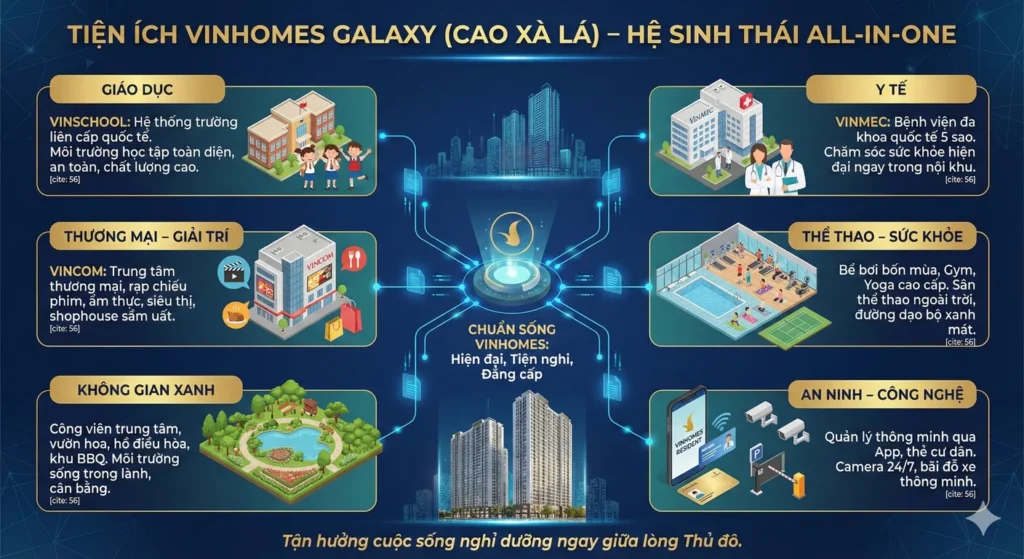 Tiện ích hệ sinh thái All In One Vinhomes Cao Xà Lá